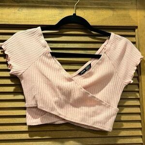Baby pink crop